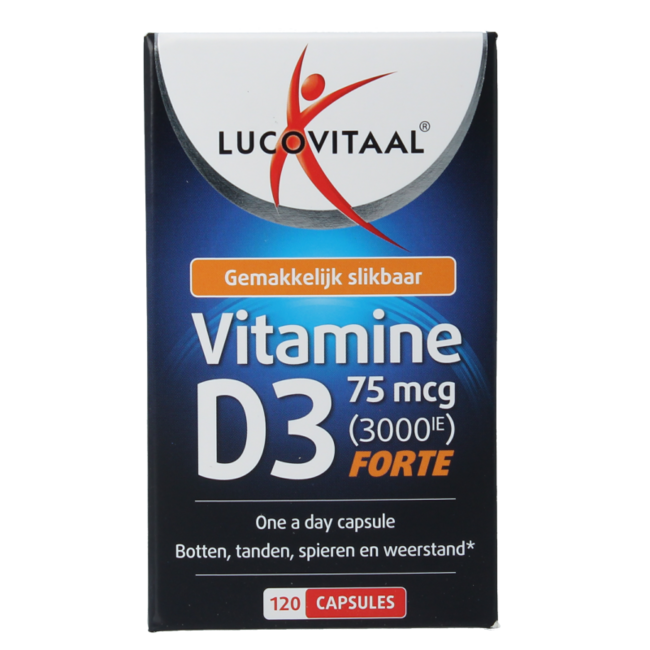Vitamina D3 75 mcg 120 cápsulas