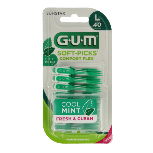 Soft picks comfort flex mint large 40 Stuks