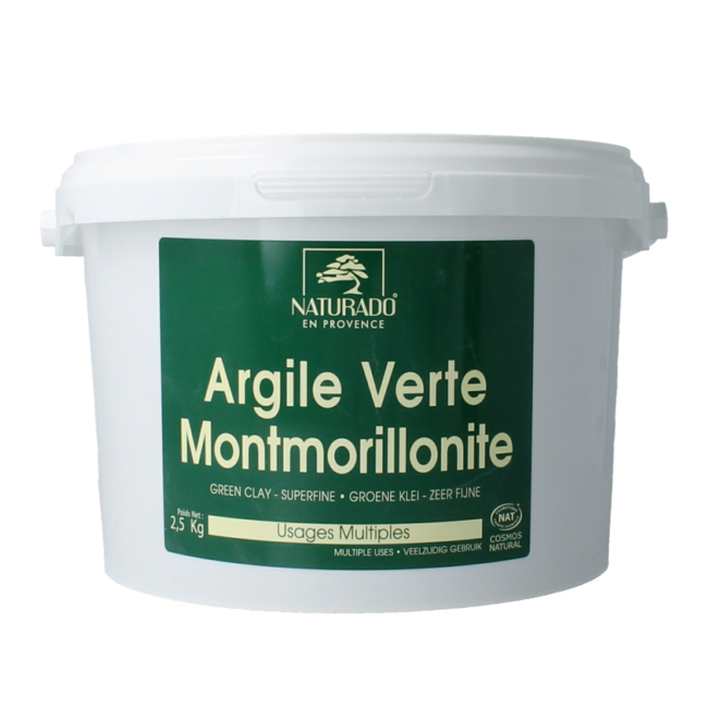 Argilla verde Montmorillon secchio 2.5 Chilogrammi