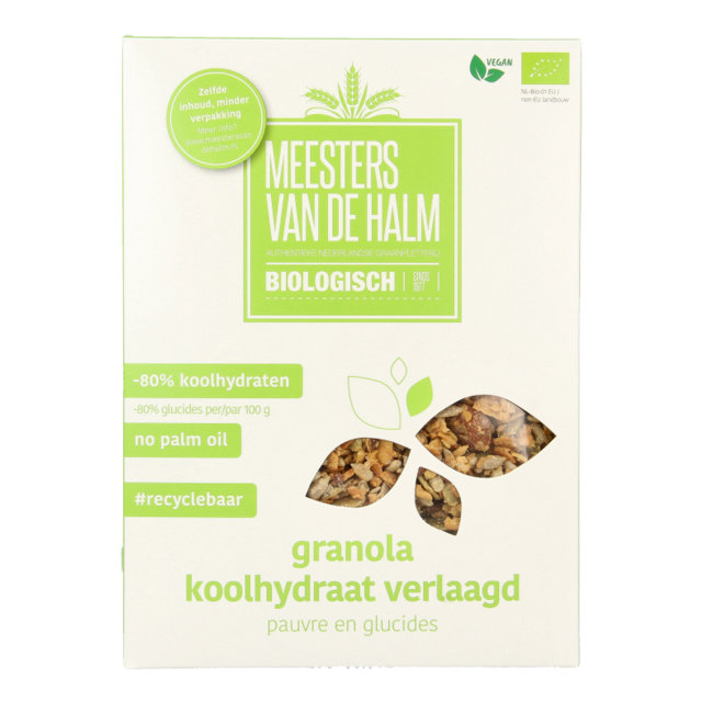 Granola bio à teneur réduite en glucides 350 g