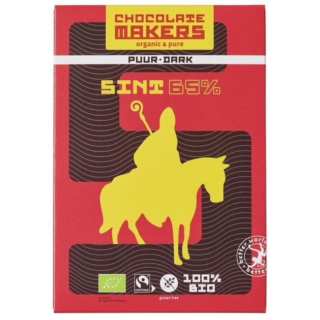 Letra de chocolate 65% puro bio 120 g