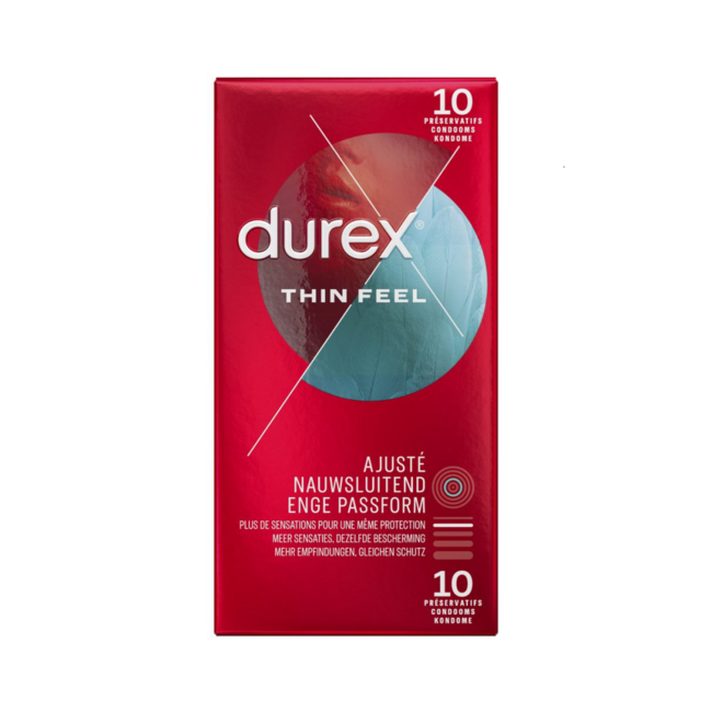 Durex Thin Feel Close Fit 10 unidades