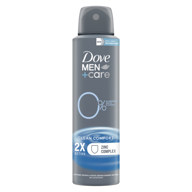 Déodorant spray Men+Care Clean Comfort 0 % 150 ml