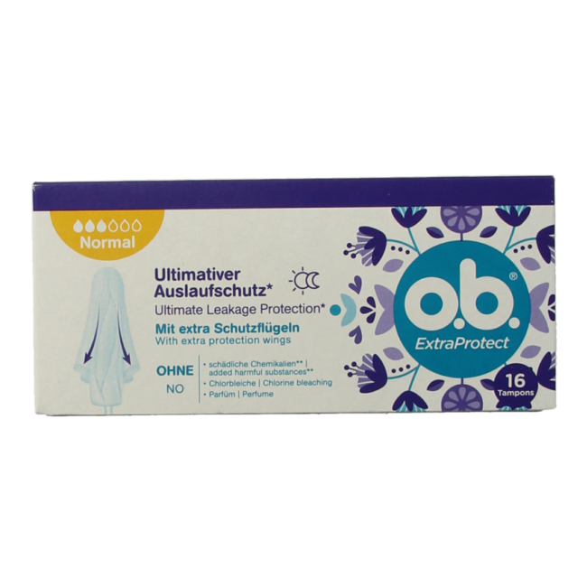 Tampones o.b. Extra Protect Normal 16 unidades