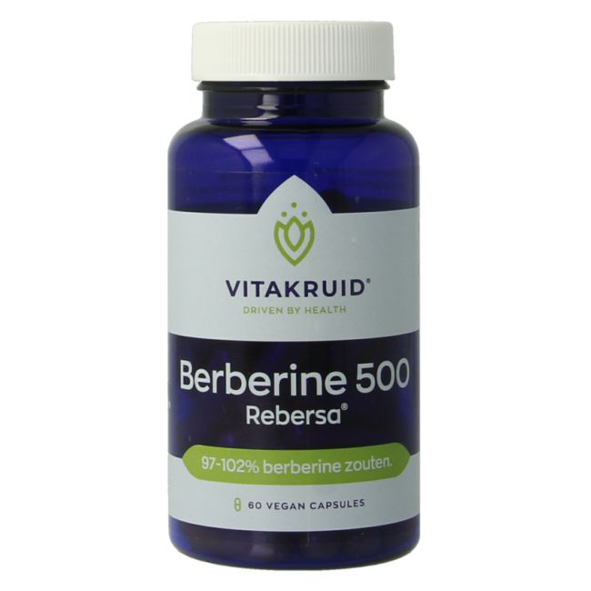 Berberine 500 Rebersa 97-102% berberine salts 60 vegetarian capsules