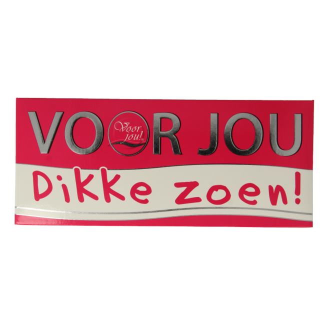 Barre de chocolat à message Gros bisou 70 g