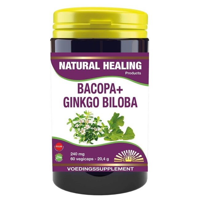 Bacopa con ginkgo biloba puro 60 cápsulas vegetales