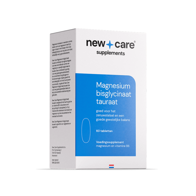 Magnesium bisglycinaat tauraat 60 Tabletten