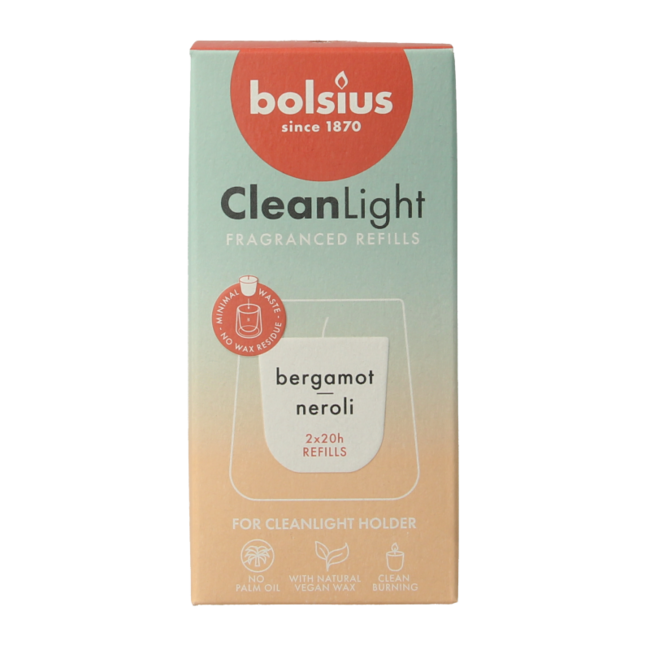 Clean Light bergamot & neroli refills, 2 pack