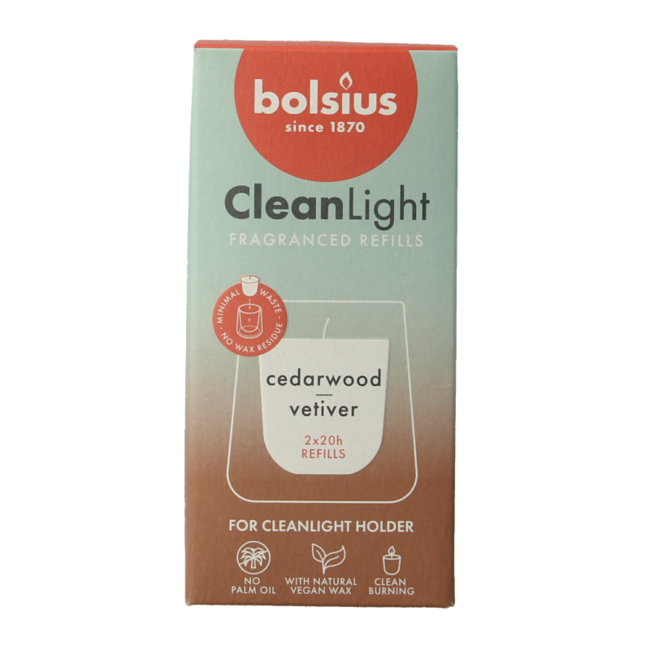 Clean Light Refill 2-Pack Cedarwood & Vetiver 212g