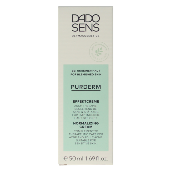 Crème normalisante bio Purderm 50 ml