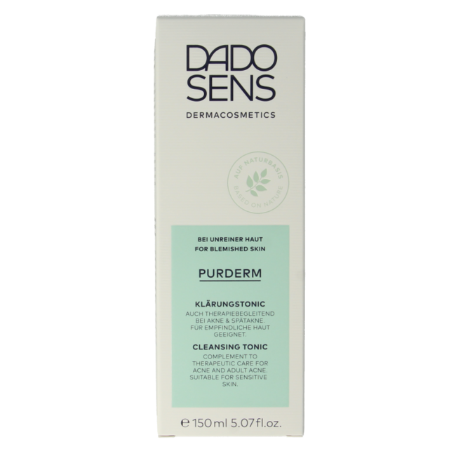 Purderm tonique nettoyant bio 150 millilitres