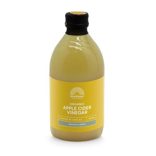 Bio-Apfelessig Matcha Zitrone Bio 500 Milliliter