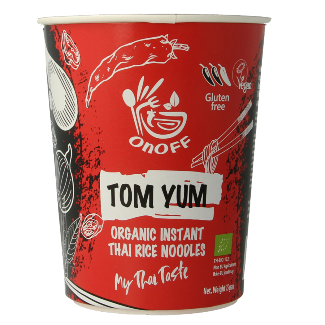 Zuppa di noodle istantanea Tom Yum bio 75 Grammi