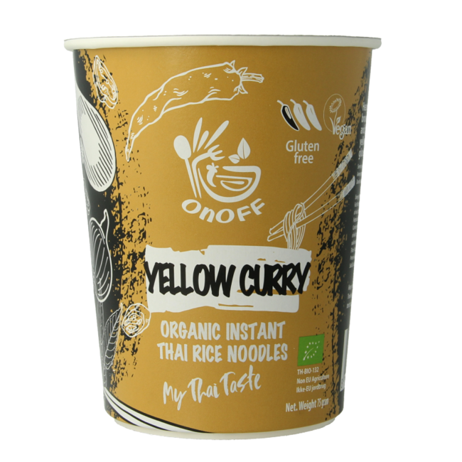 Organic Instant Yellow Curry Noodle Soup 75g