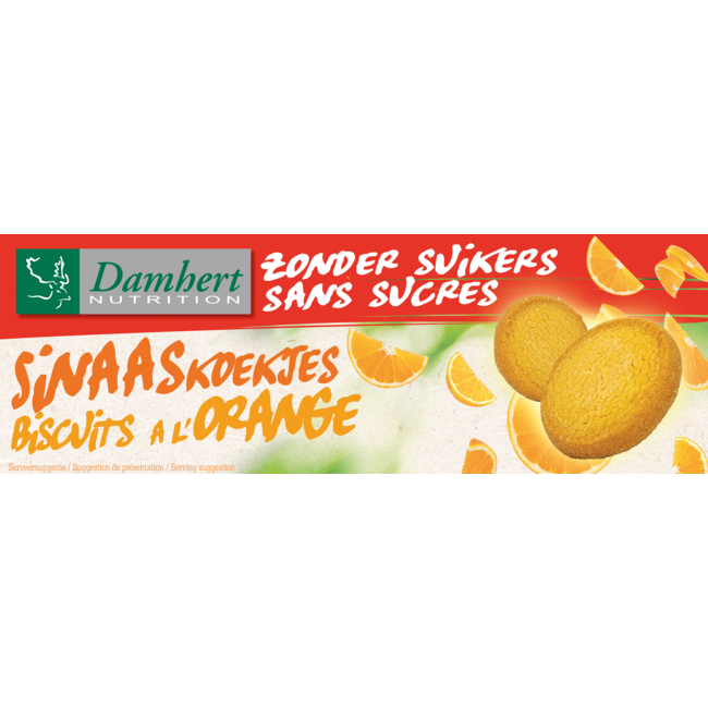 Galletas de naranja sin azúcares 160 g