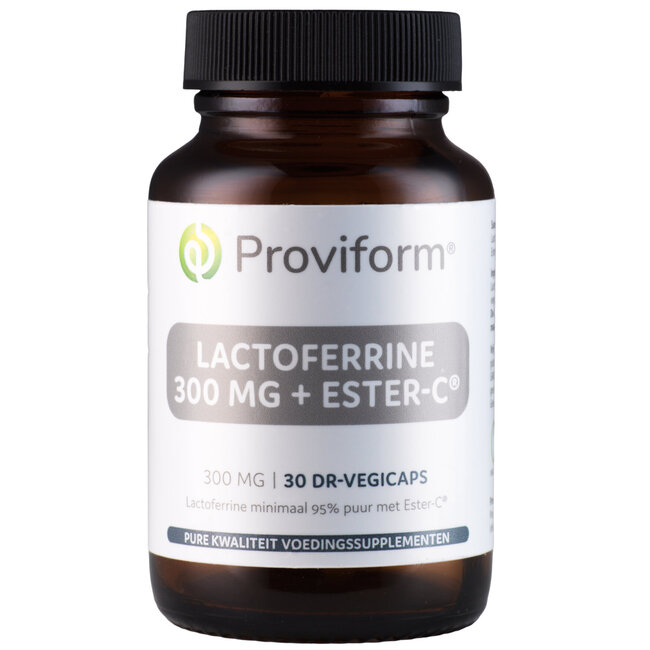 Lactoferrine pure 300 mg + Ester-C 30 gélules végétales