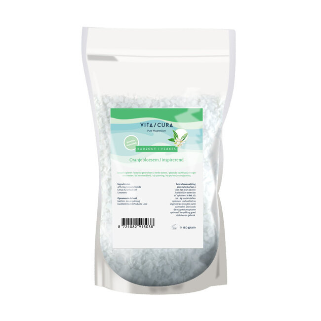 Płatki soli magnezowej z kwiatem pomarańczy 150 gram