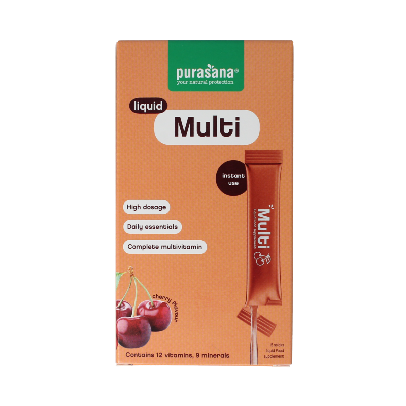 Purasana Multivit Liquid Gelstick - Integratore Multivitaminico