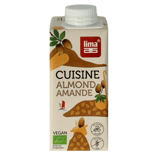Cremosa de almendras bio 200 mililitros