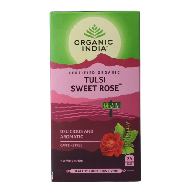Té Tulsi Rosa Dulce Bio 25 Bolsitas