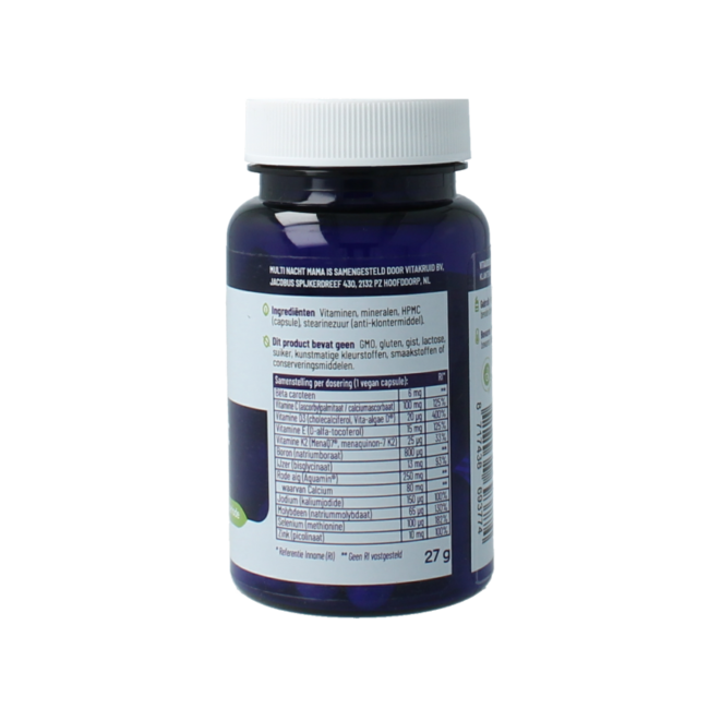 Multi nacht mama vegan 30.00 Vegetarische capsules