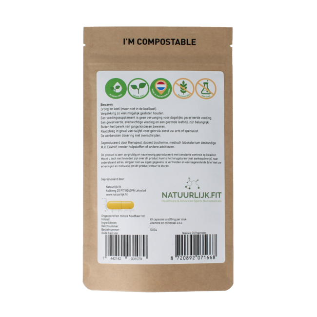 Vitamine C + zink 60.00 Capsules