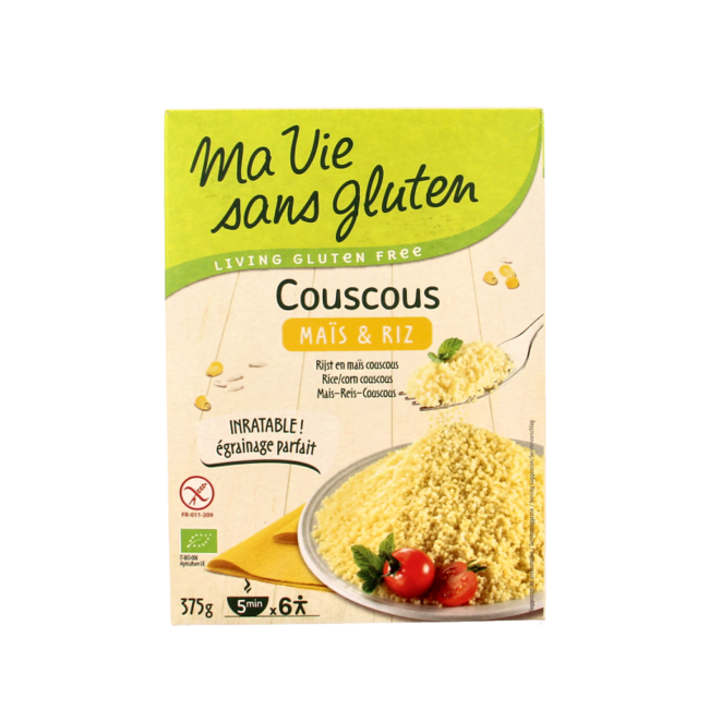Couscous van mais & rijst glutenvrij bio 375 Gram