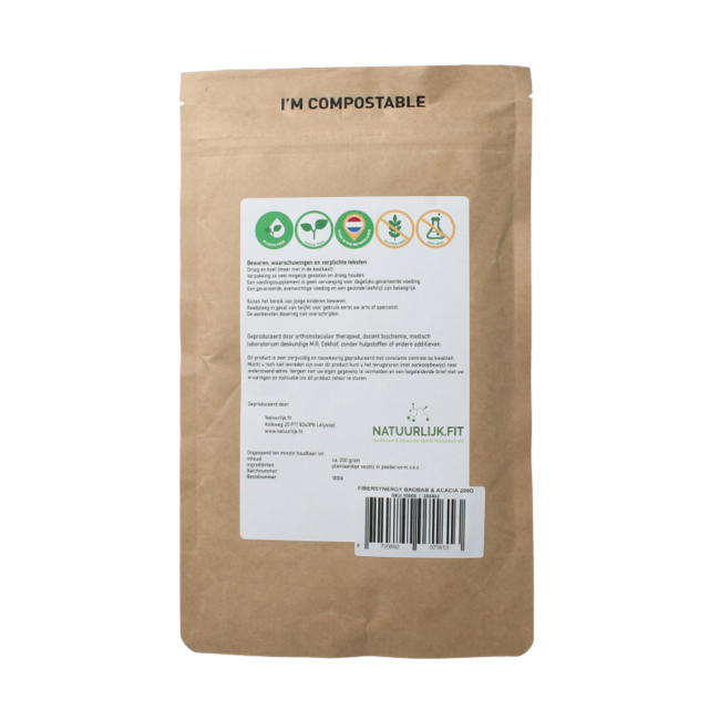 Fibersynergy boabab & acacia 200.00 Gram