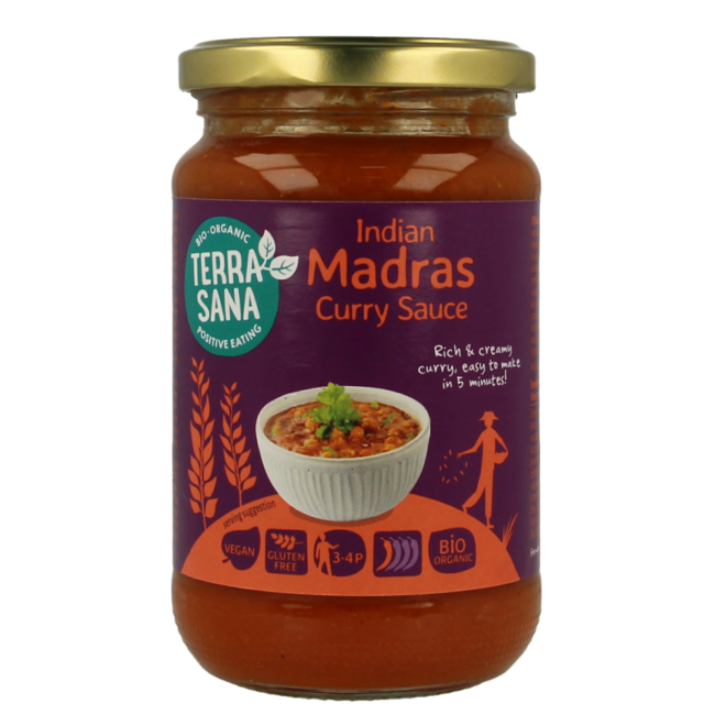 Salsa curry madras bio 350 g