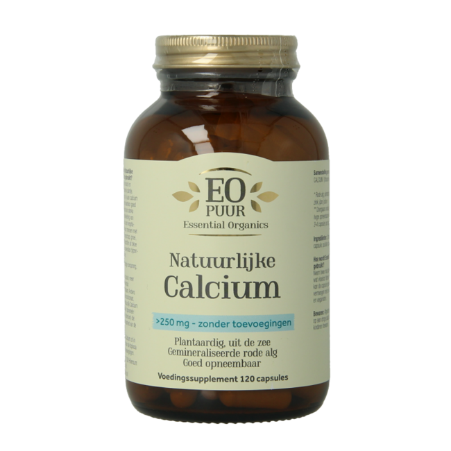 Calcium naturel pur 120 gélules végétales