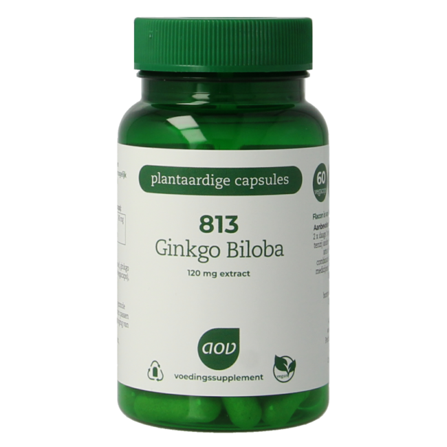 813 Ginkgo biloba extracto 60 cápsulas vegetales