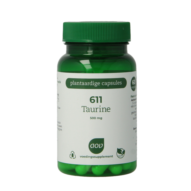 611 Taurine 500 mg 60 gélules végétales