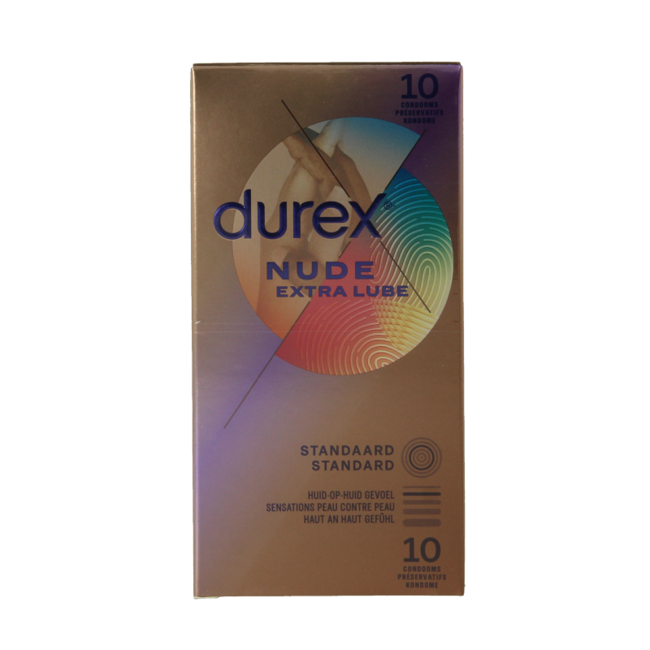 Preservativi Nude extra lubrificati 10 Pezzi