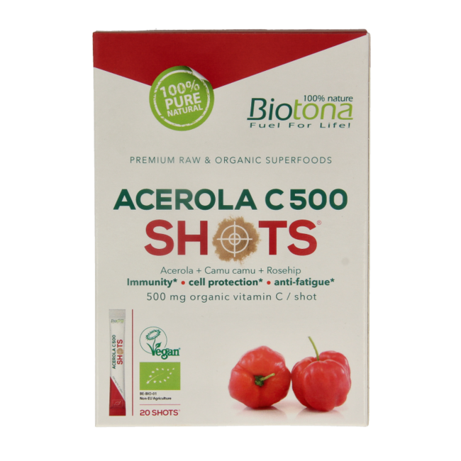 Acerola C 500 shots 2.2g organic 20 pieces