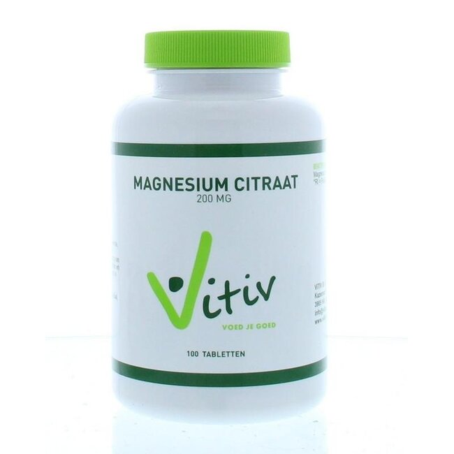 Magnesium citraat 200mg 100 Tabletten