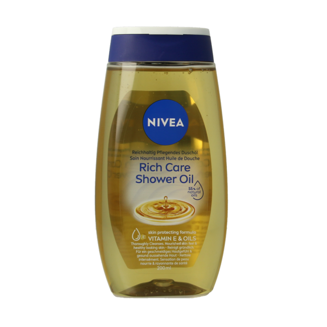 Natural douche olie verzorgend 200 Milliliter