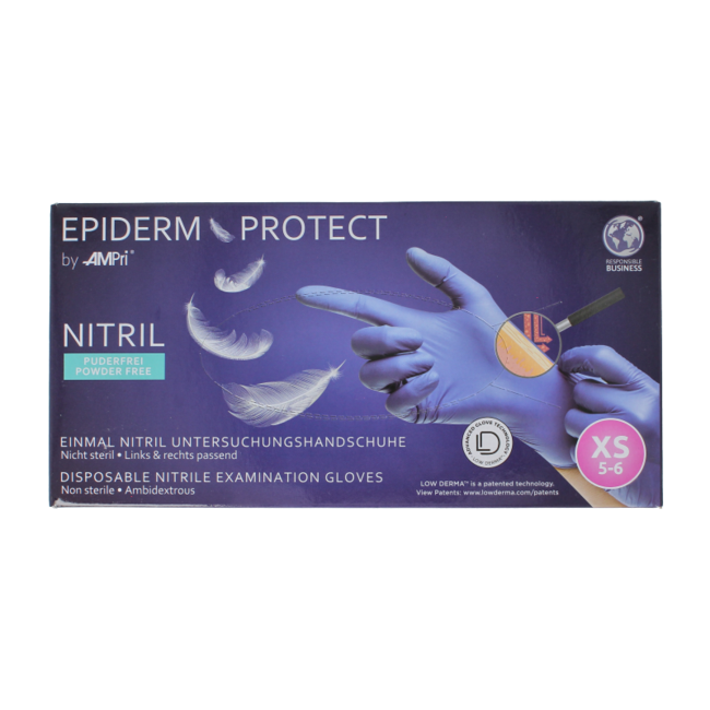 Nitrile examination gloves powder-free XS blue 100 pieces
