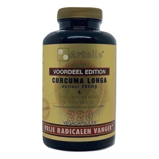 Curcuma longa extract 220 Vegetarische capsules