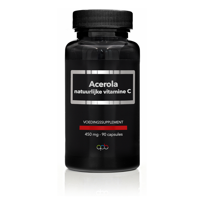 Acerola Natural Vitamin C Pure 450mg 90 Vegetarian Capsules