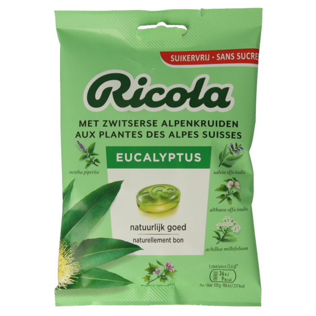 Eucalyptus suikervrij 75 Gram
