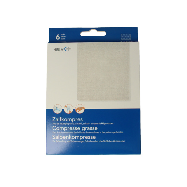 Zalfkompres 7.5 x 10cm steriel 6 Stuks