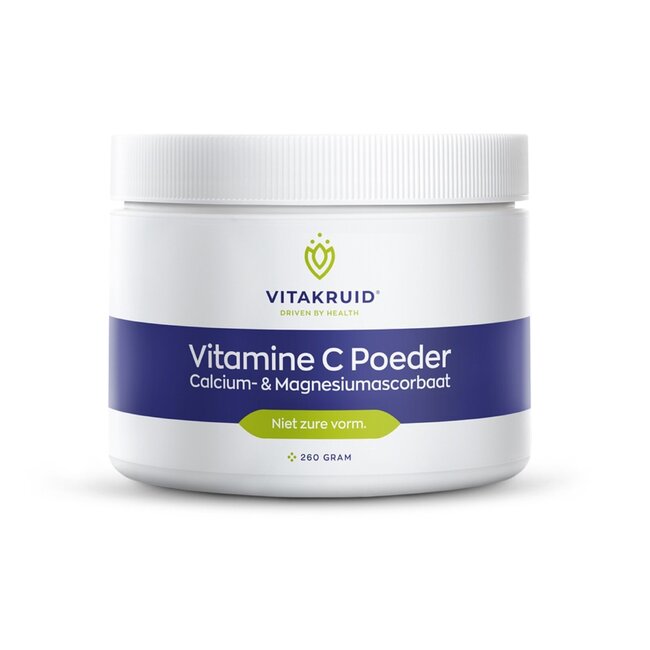 Vitamine C en poudre ascorbate de calcium et de magnésium 260 g