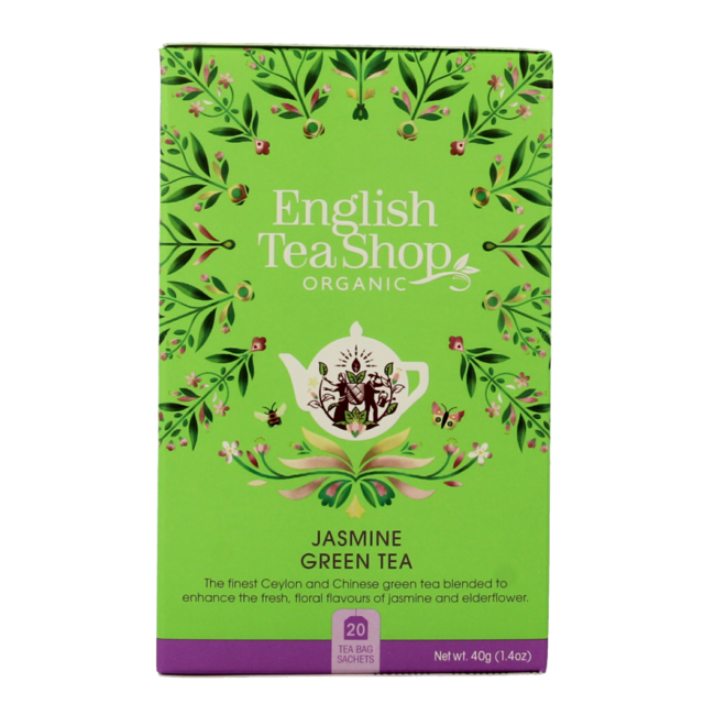 Jasmin green tea bio 20 Zakjes
