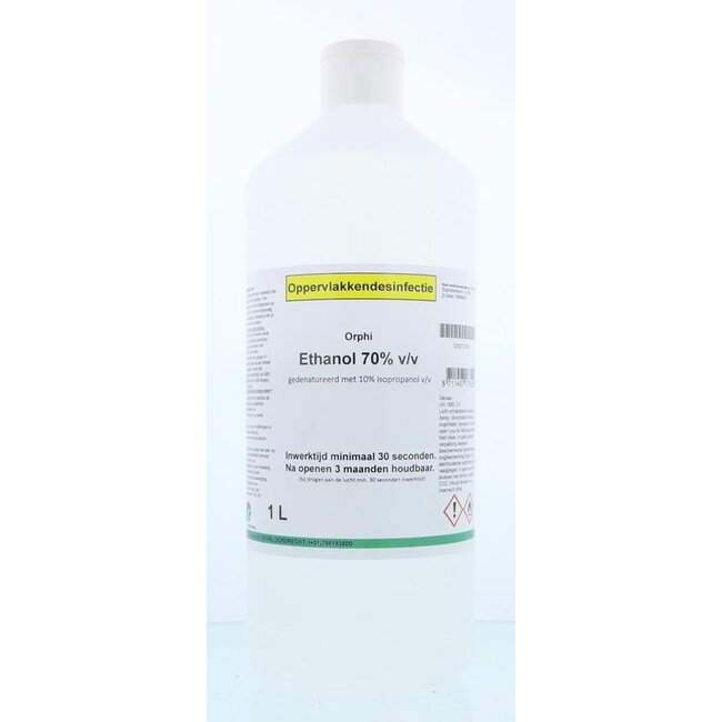 Alcohol ethanol 70% gedenatureerd 10% 1 Liter