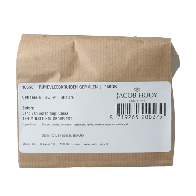 Épices pour bœuf moulues 250 g