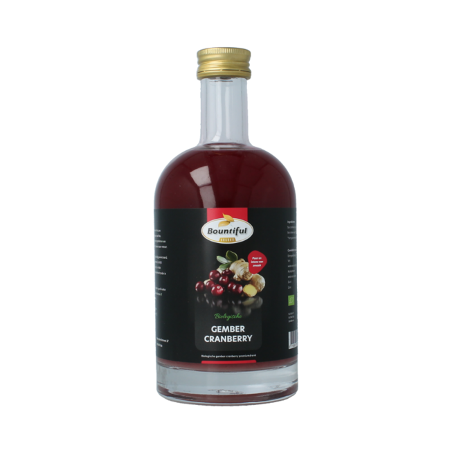Organiczny sok imbirowo-żurawinowy 500 Mililitrów