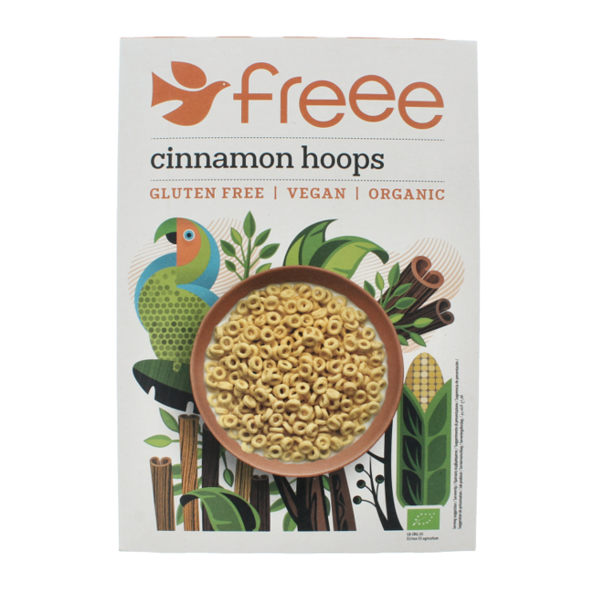 Glutenfreie Zimt-Hoops Bio 300 Gramm