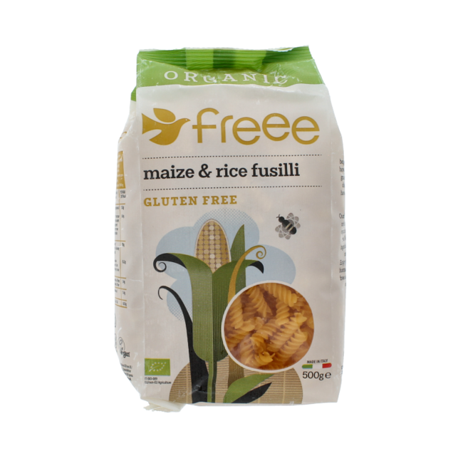 Fusilli de maïs et riz sans gluten bio 500 g