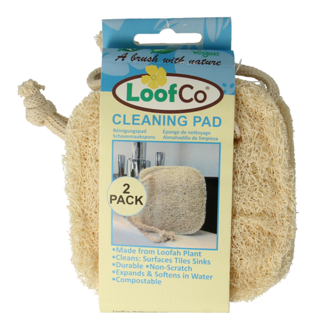 Organic cleaning pads, pack of 2